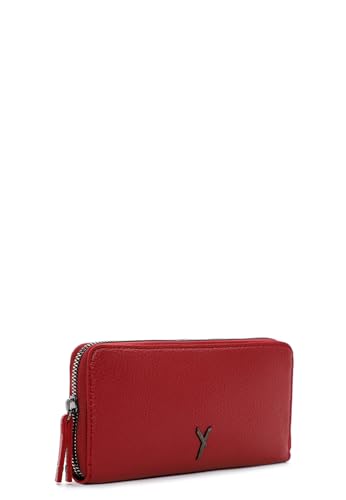 SURI FREY Gitty Zip Around Wallet Geldbörse DarkRed genarbt