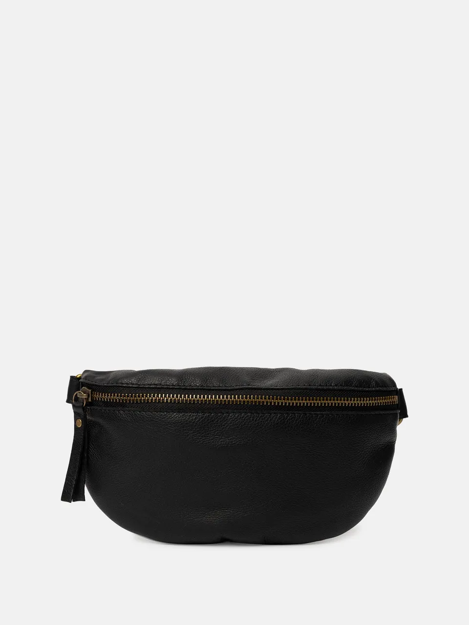 RE:DESIGNED Gisela Gürteltasche Schwarz Vollleder