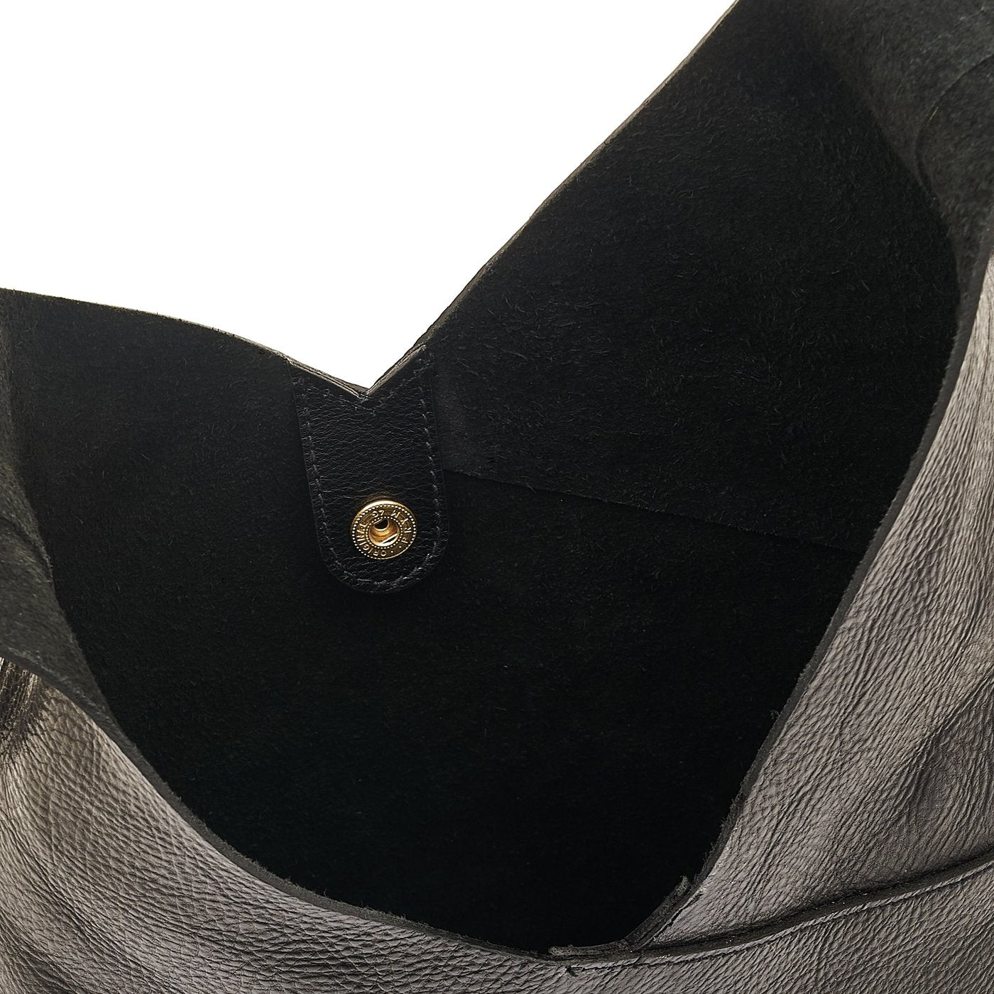 Il Bisonte Malibu Schultertasche Schwarz Vollleder
