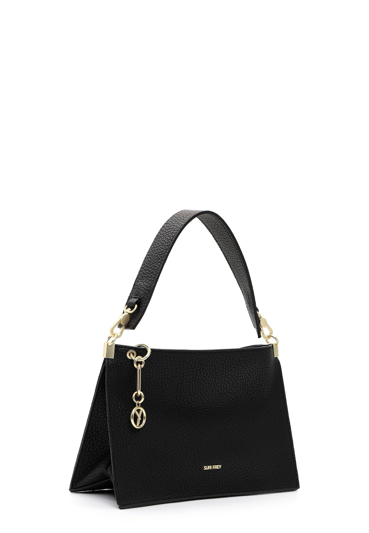 SURI FREY Gwenny Shoulder Bag Schultertasche Schwarz Zipper