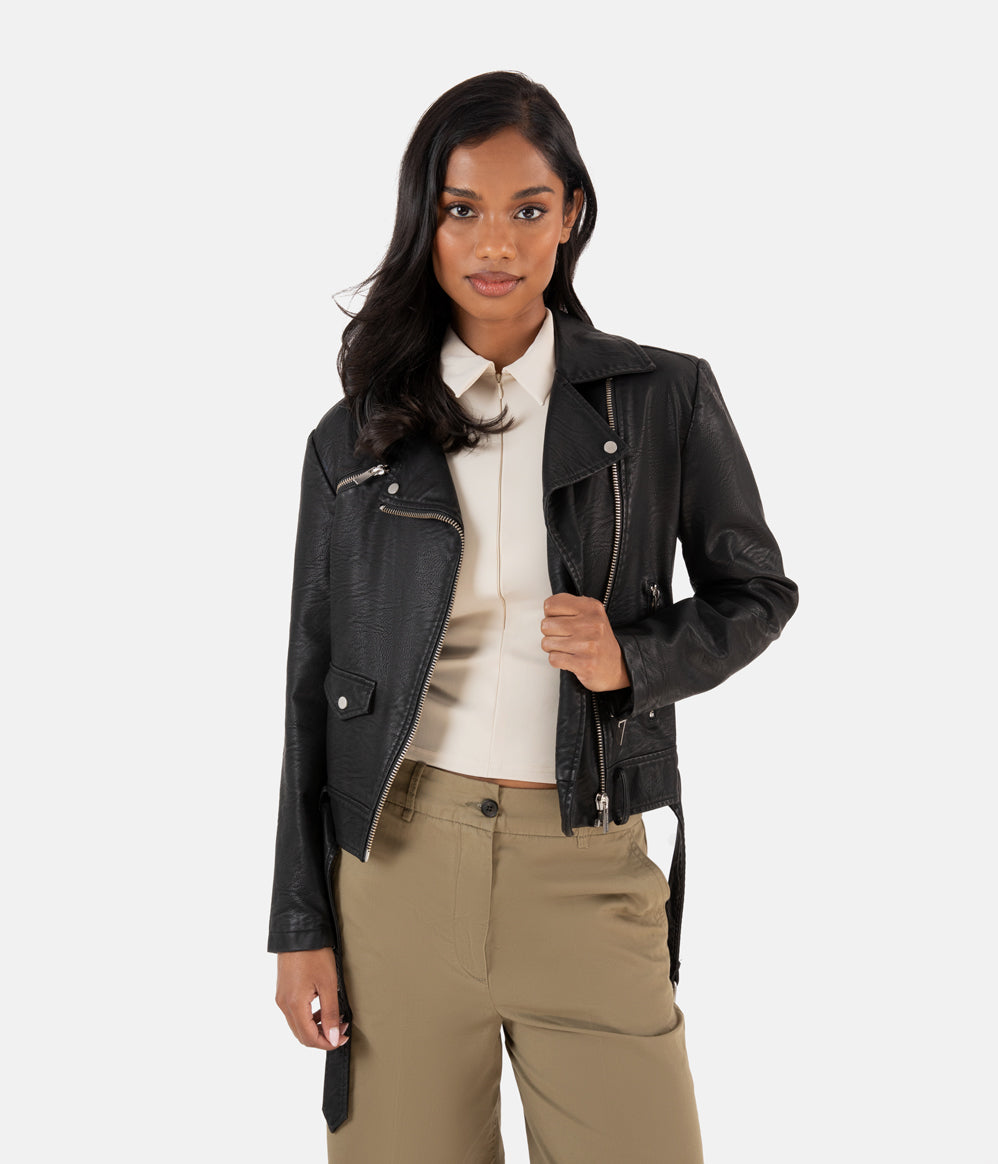 Matt & Nat Draden Bikerjacke Schwarz Damen S
