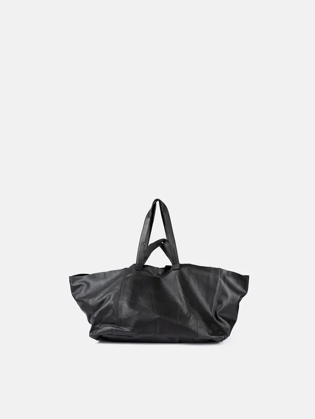 RE:DESIGNED Fie Urban Weekender Schwarz Vollleder