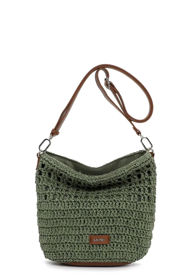 SURI FREY Marley Crossover Bag Umhängetasche Khaki Bast