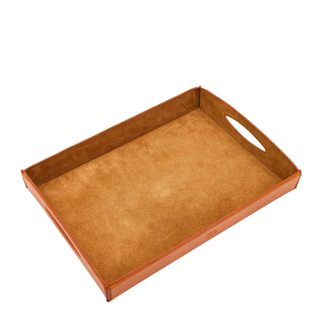 Il Bisonte Home Vassoio Ablageschale Vollleder caramell
