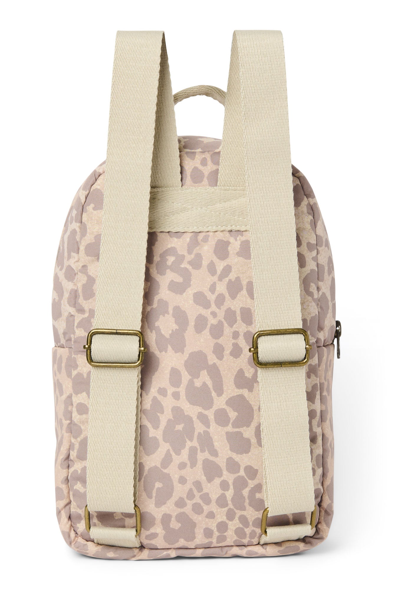 Studio Noos Puffy Mini Rucksack Beige Leopard gesteppt