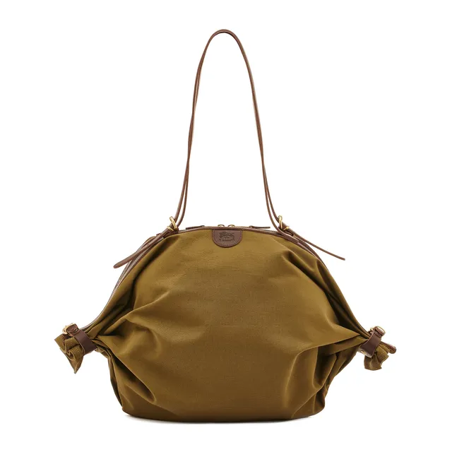 Il Bisonte Caramella Schultertasche grün