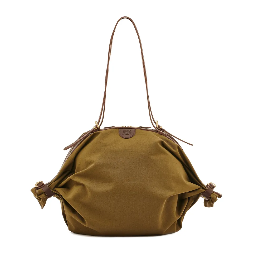 Il Bisonte Caramella Schultertasche grün