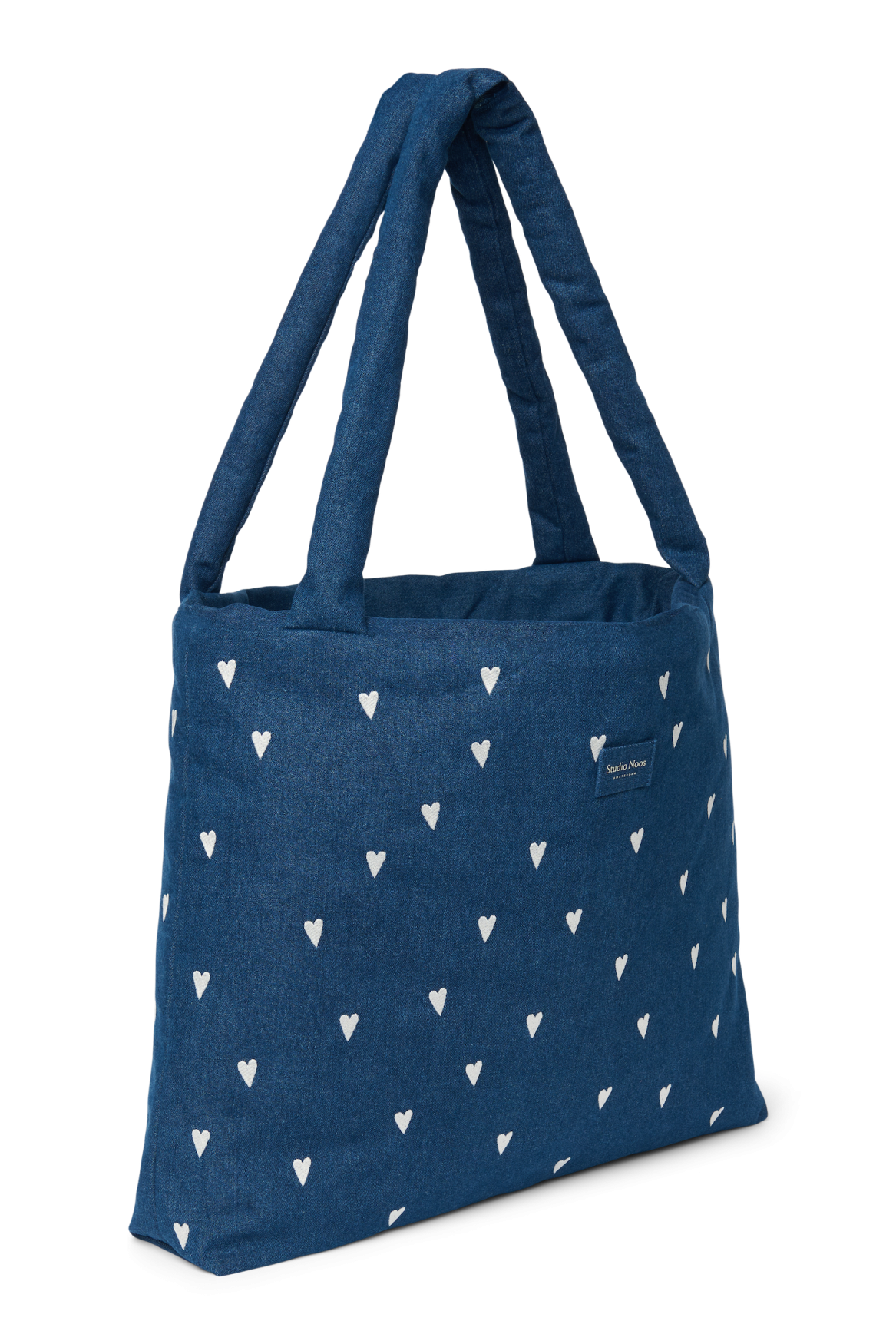Studio Noos Denim Mom Bag Dunkelblau Hearts