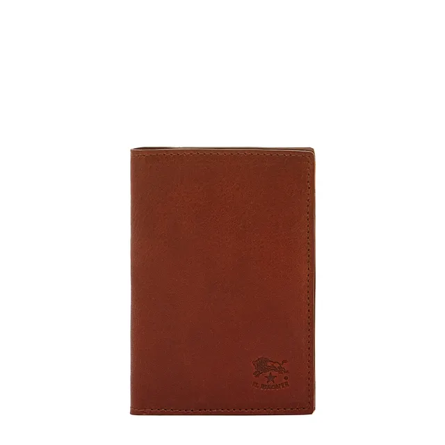 Il Bisonte Galileo Kartenetui Seppia Vintageleder