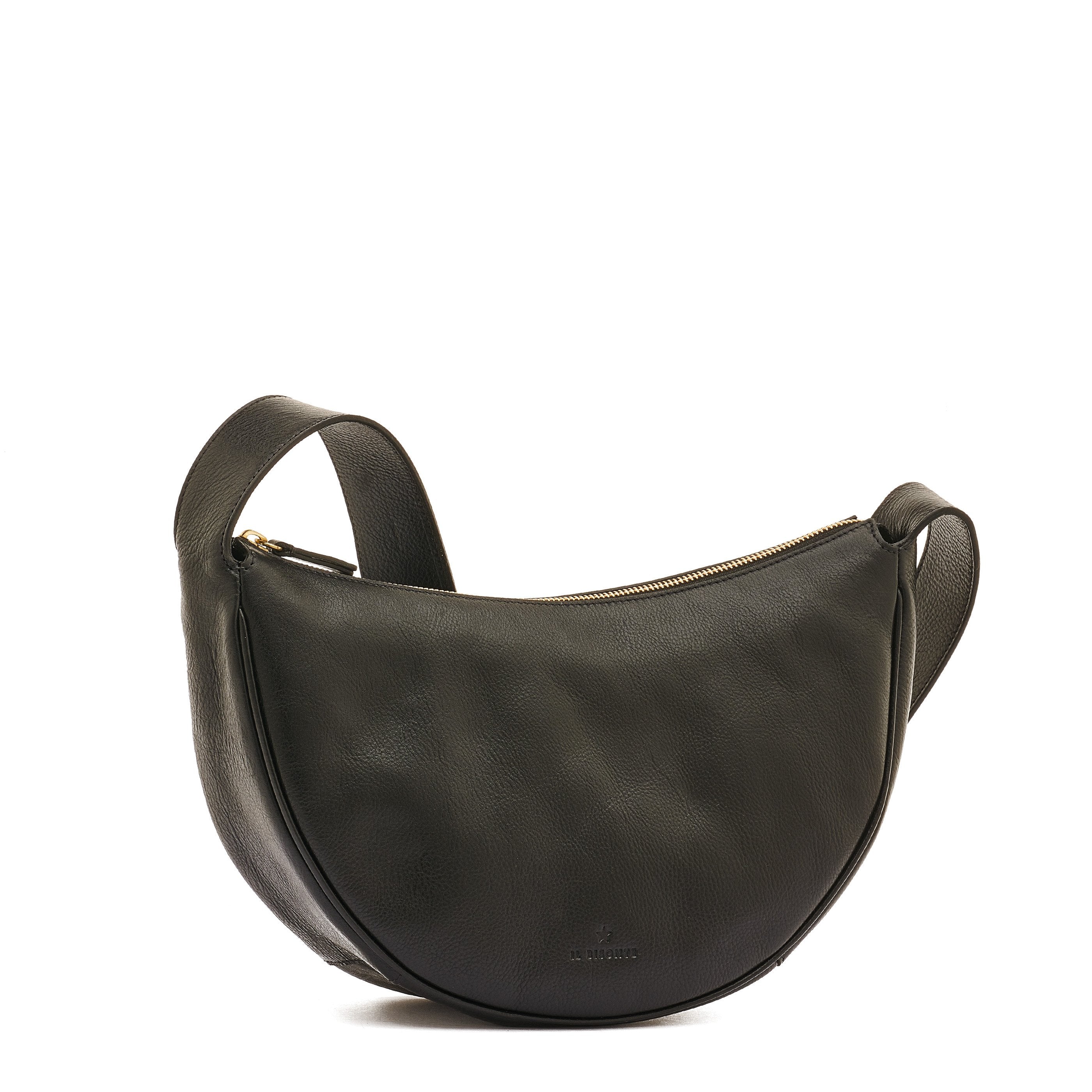 Il Bisonte Oliveta Hobo Vollledertasche schwarz