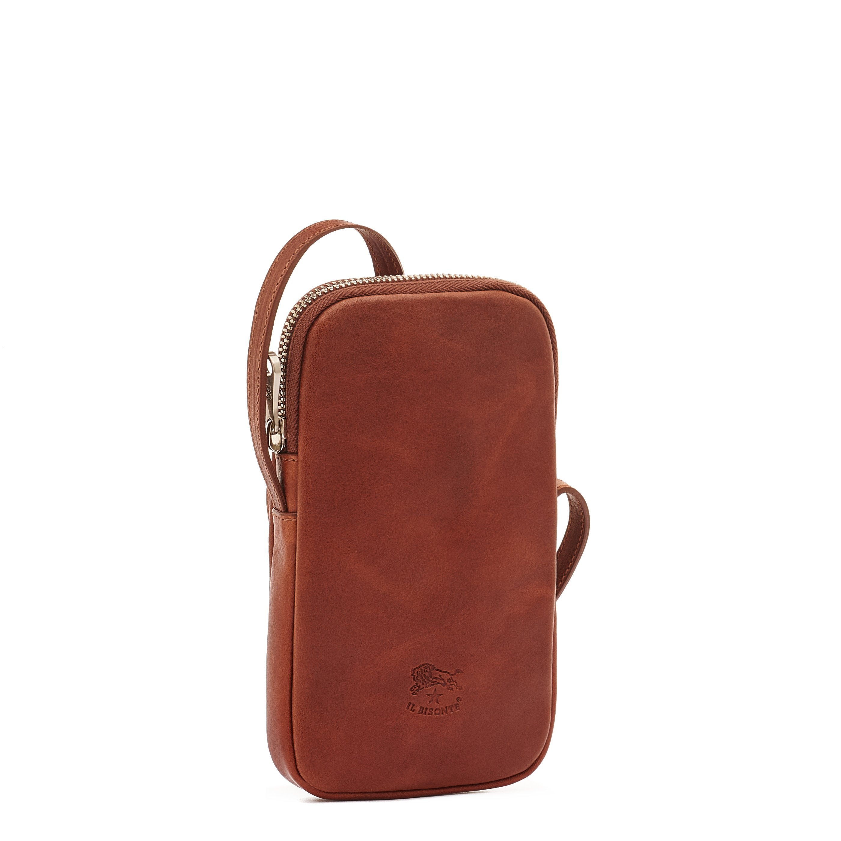 Il Bisonte Galileo Handytasche Seppia Herren Vollleder