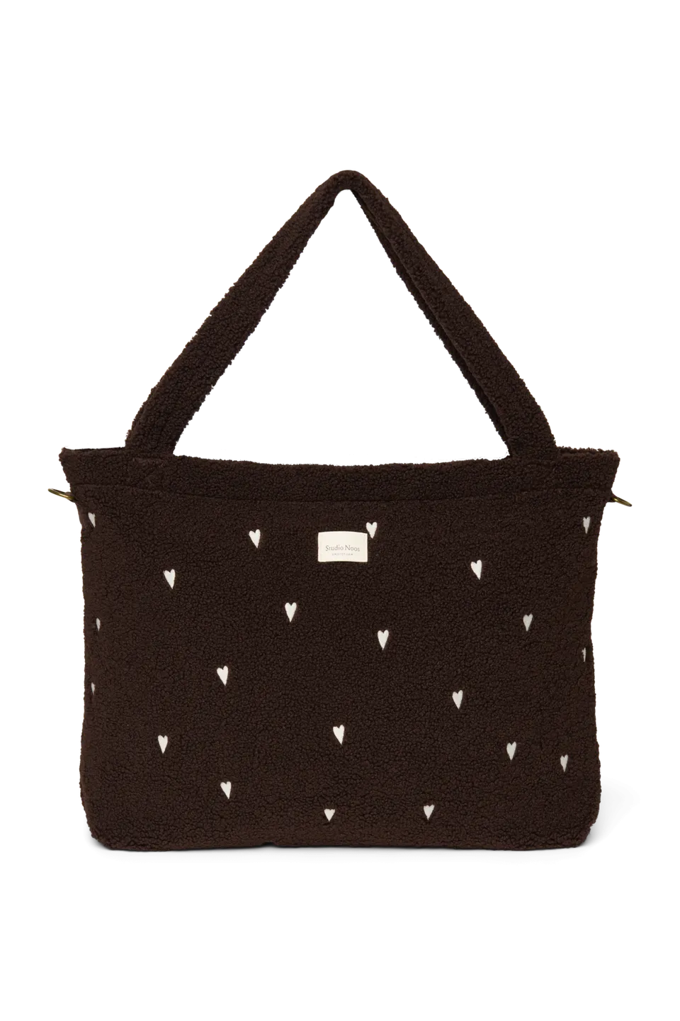 Studio Noos Teddy Diaper Bag Wickeltasche Chocolate Hearts Teddy