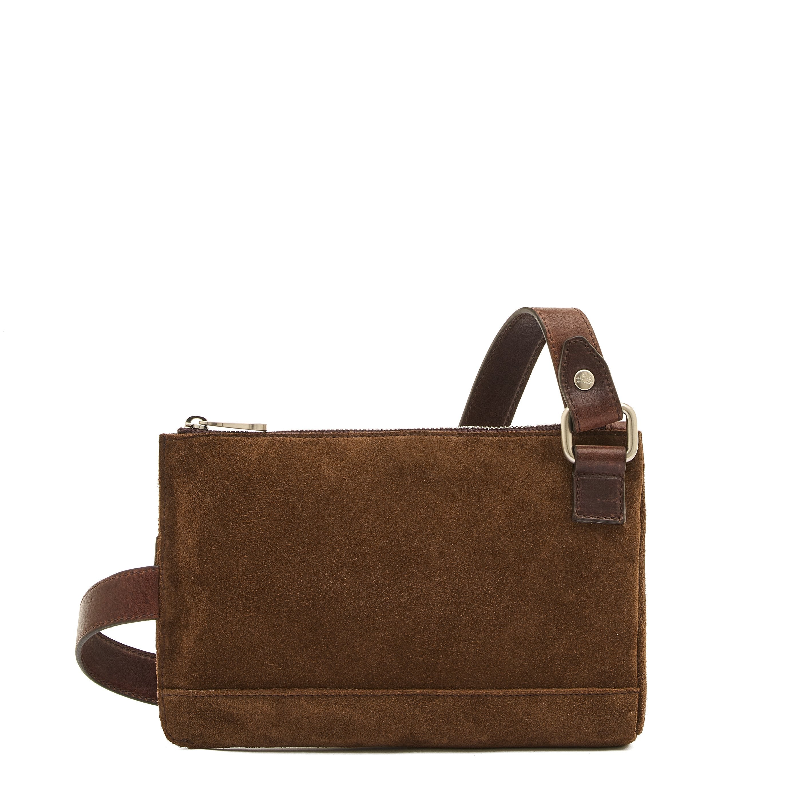 Il Bisonte Duccio Bauchtasche Veloursleder Braun