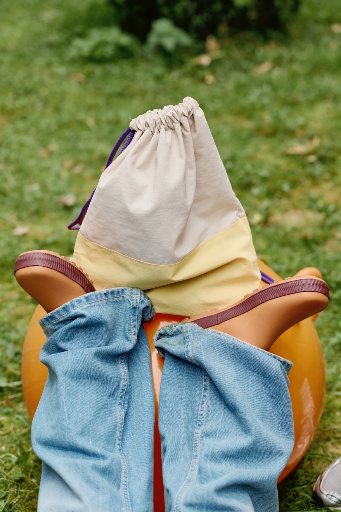 Studio Noos Patchwork Gym Bag Turnbeutel Butter Yellow