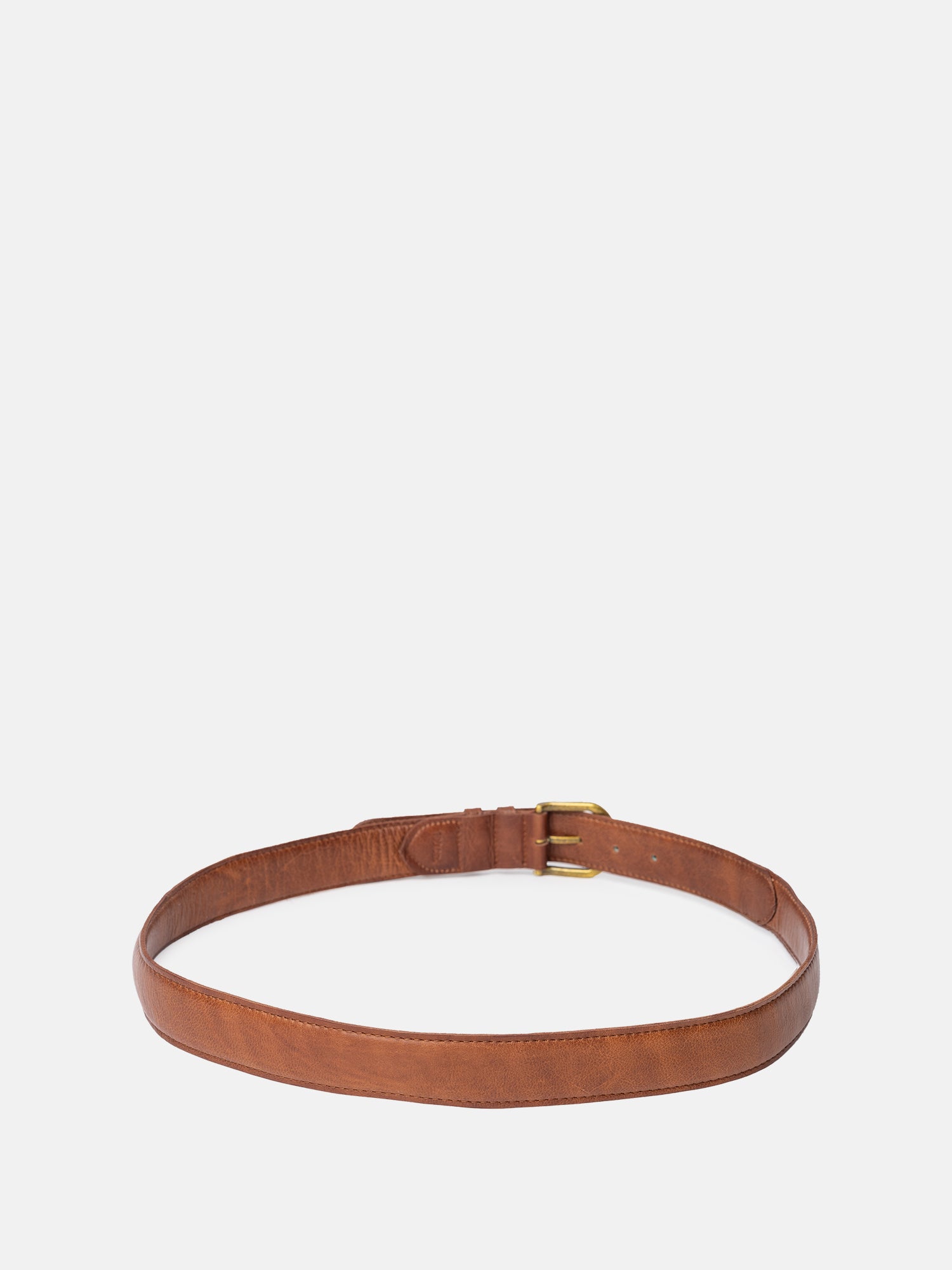 RE:DESIGNED Hyas Wide Gürtel Walnut Vollleder