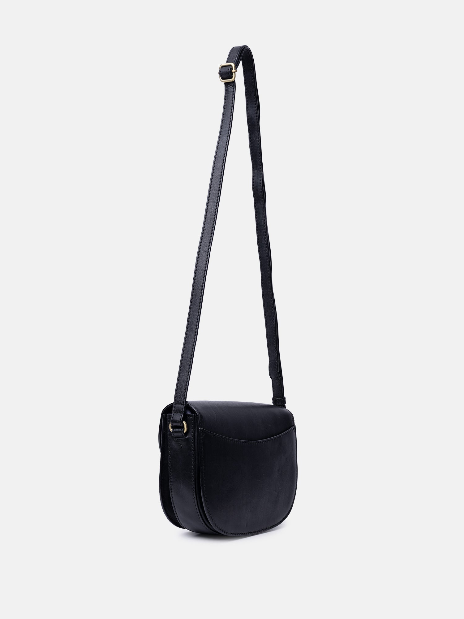 RE:DESIGNED Sivja Umhängetasche Schwarz Leder