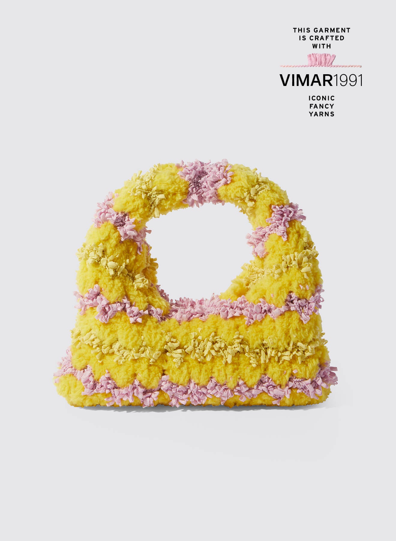 Maria la Rosa Moss Bag Clutch Grün Häkel-Optik