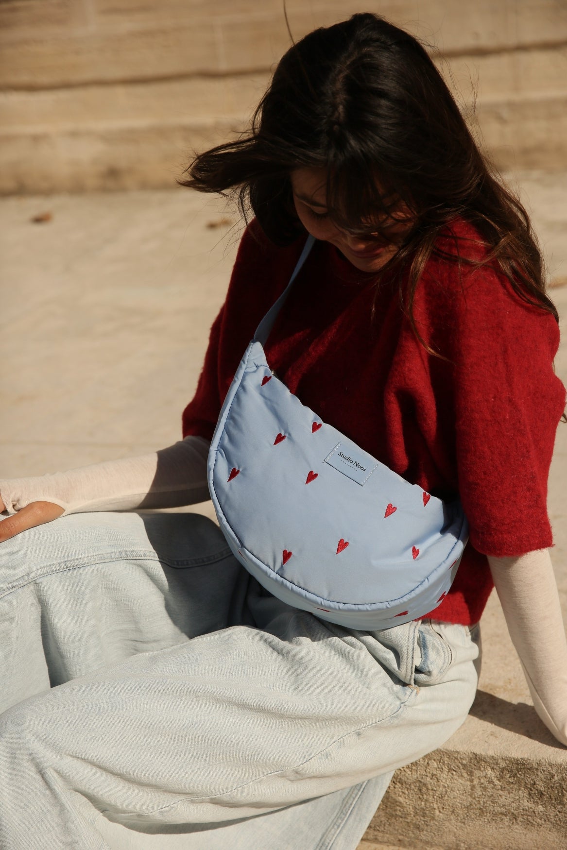Studio Noos Puffy Adult Fanny Pack Bauchtasche Hellblau