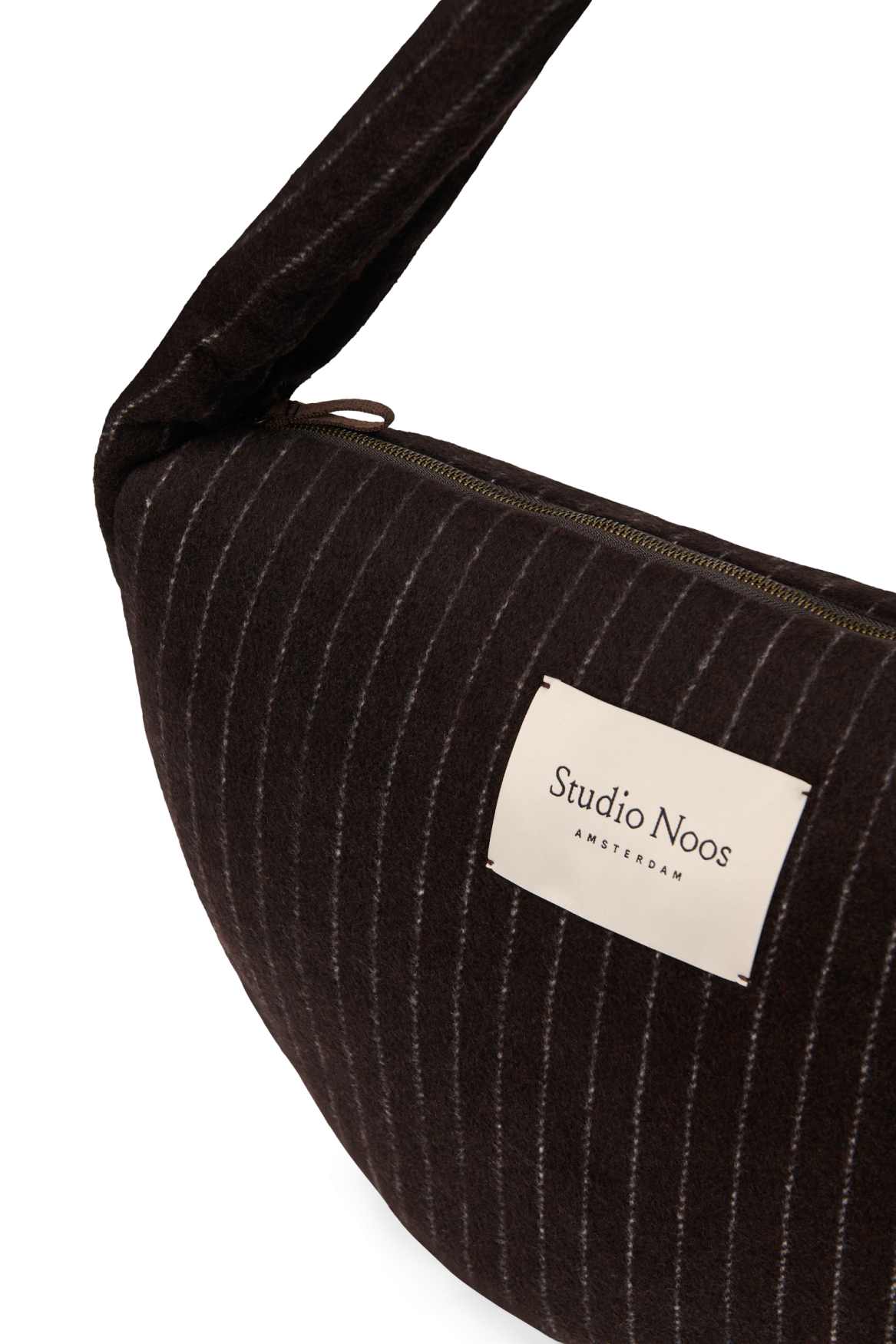 Studio Noos Flannel Chalkstripe Cross Body Bag Umhängetasche Braun
