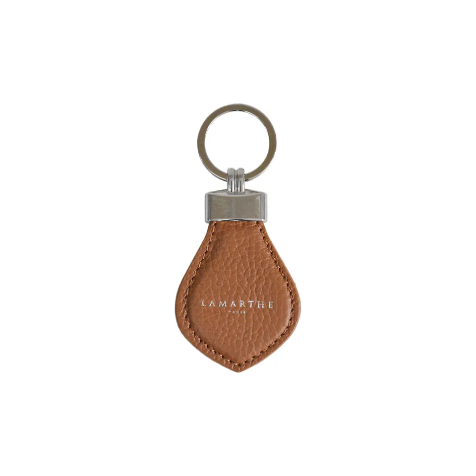 Lamarthe Cupidon Charms Schlüsselanhänger Cognac Rindsleder