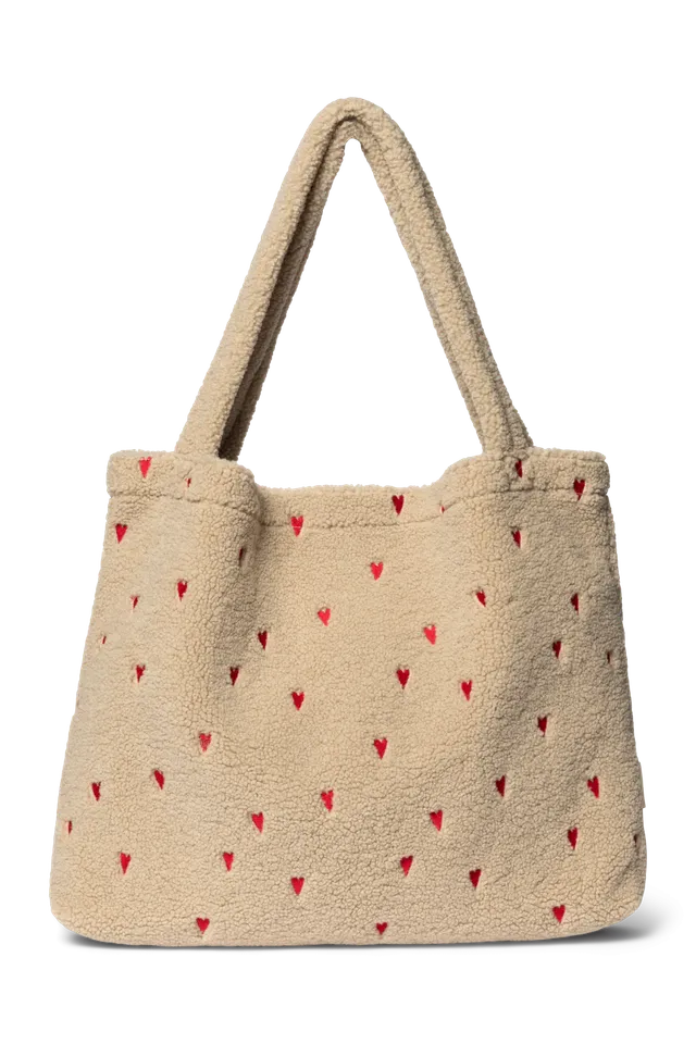 Studio Noos Teddy Mom Bag Wickeltasche Ecru Hearts