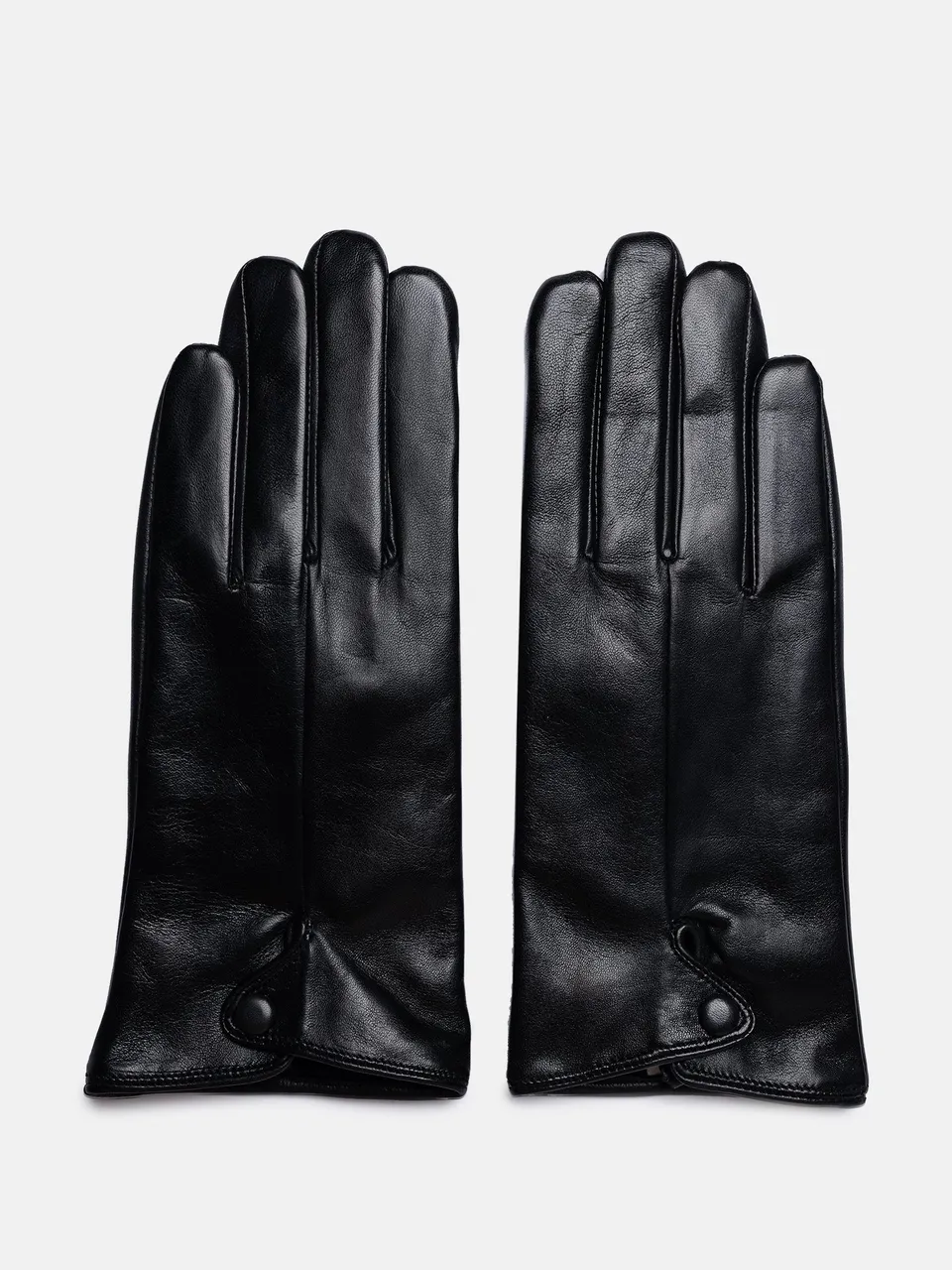 RE:DESIGNED Lissa 6626 Lederhandschuhe Schwarz Fleece