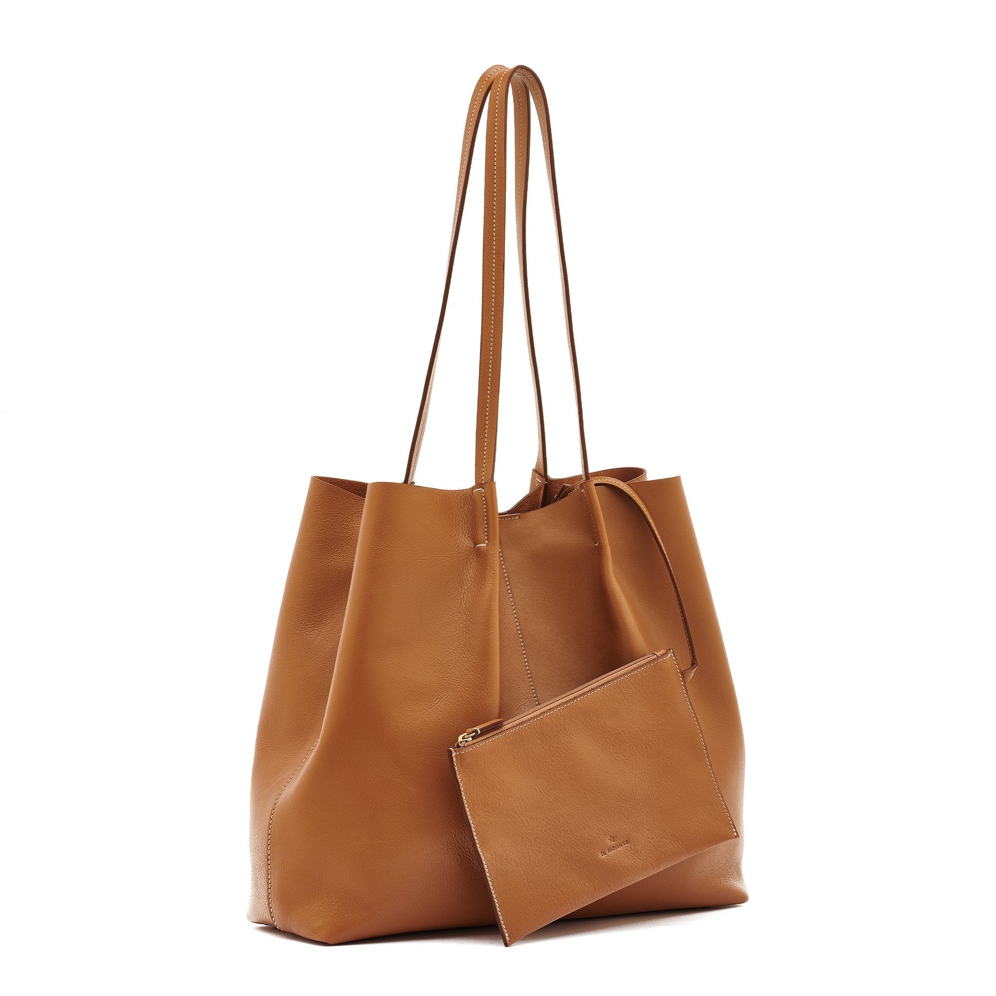 Il Bisonte Nina Shopper Gianduia Vollleder