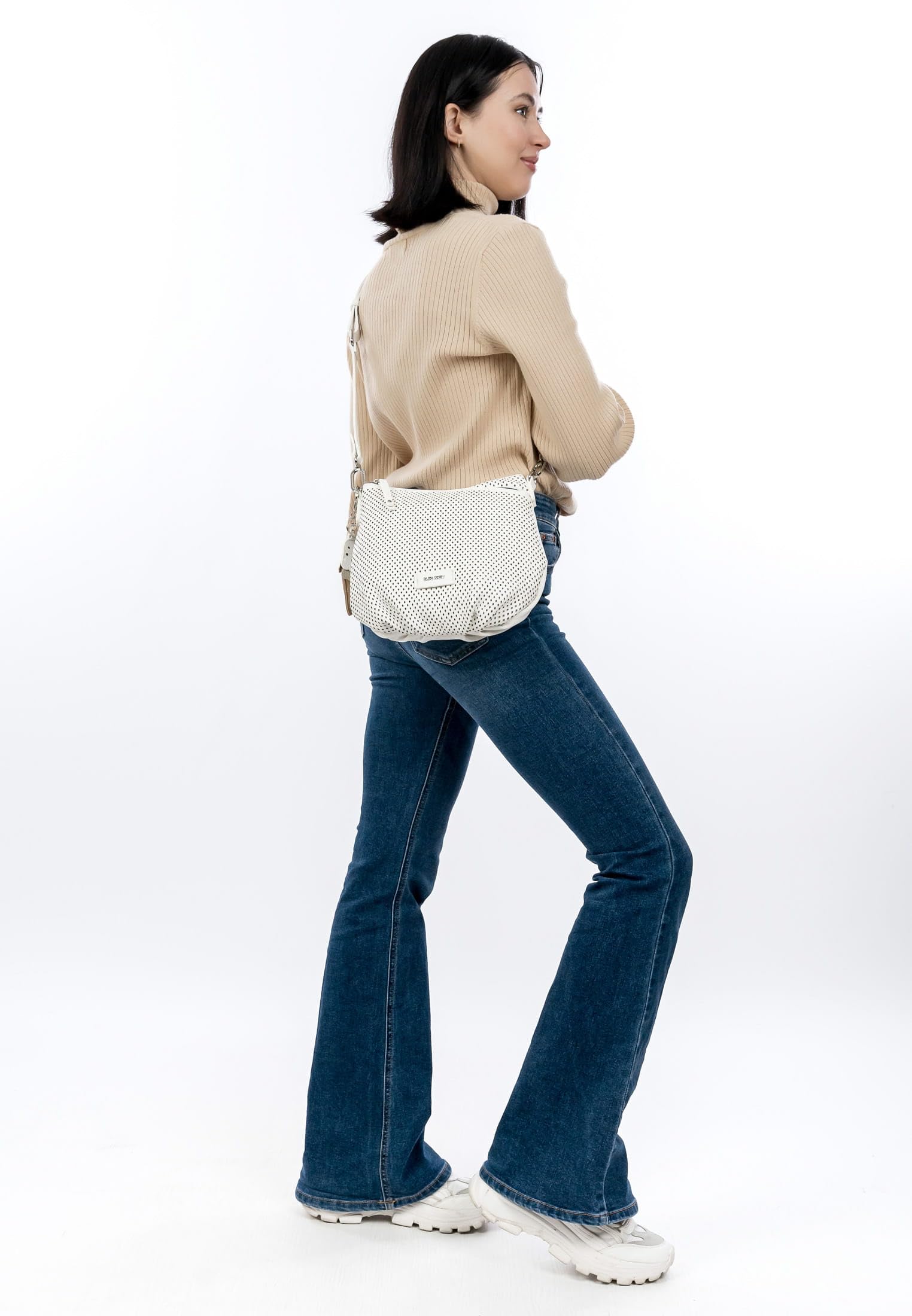 SURI FREY Cilly Crossover Bag Umhängetasche Weiß 2 Fächer