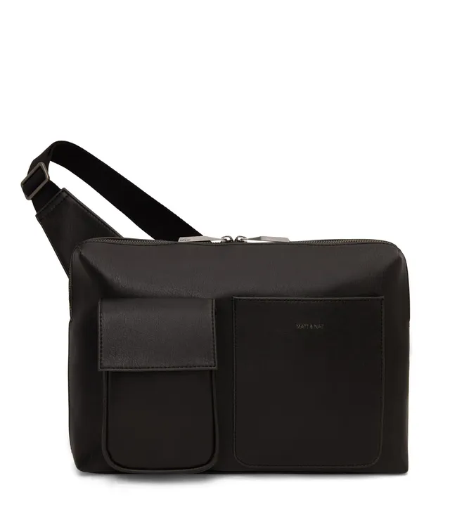 Matt & Nat Trey Sling Bag schwarz vegane Umhängetasche