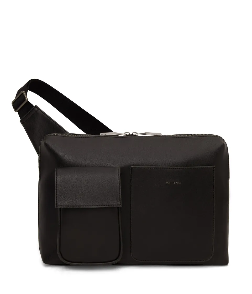 Matt & Nat Trey Sling Bag schwarz vegane Umhängetasche