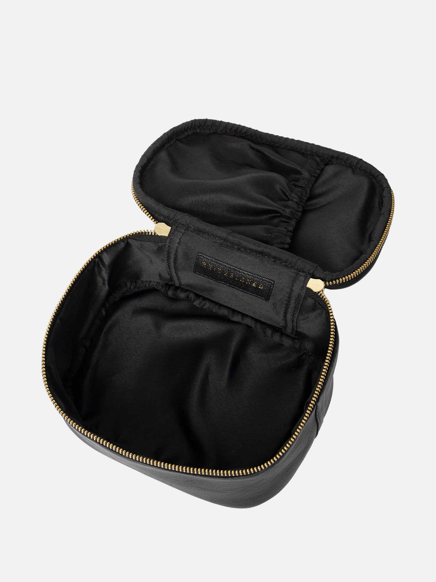 RE:DESIGNED Helga Small Kulturtasche Schwarz Vollleder