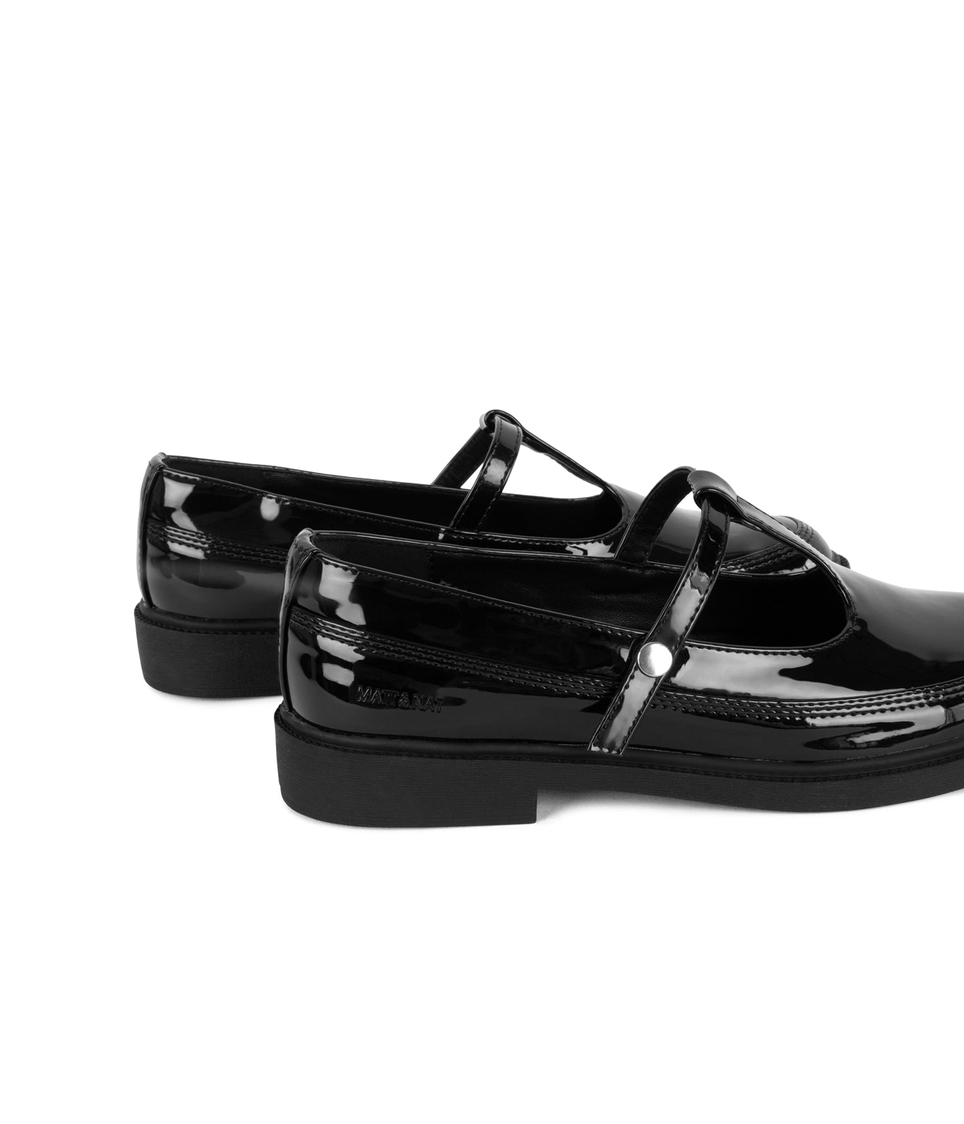 Matt & Nat Priya Loafer Schwarz Lack vegan