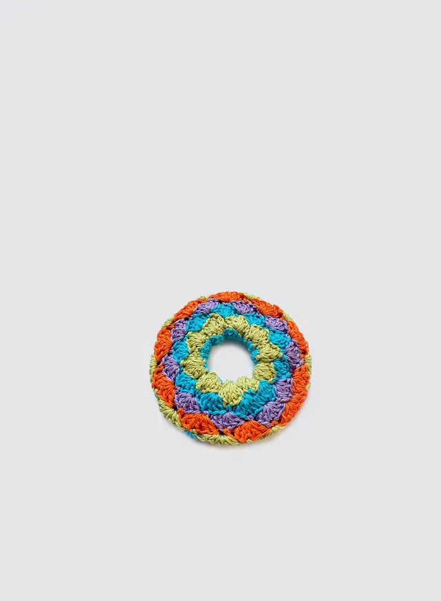 Maria la Rosa Scrunchie Crochet Haargummi Orange