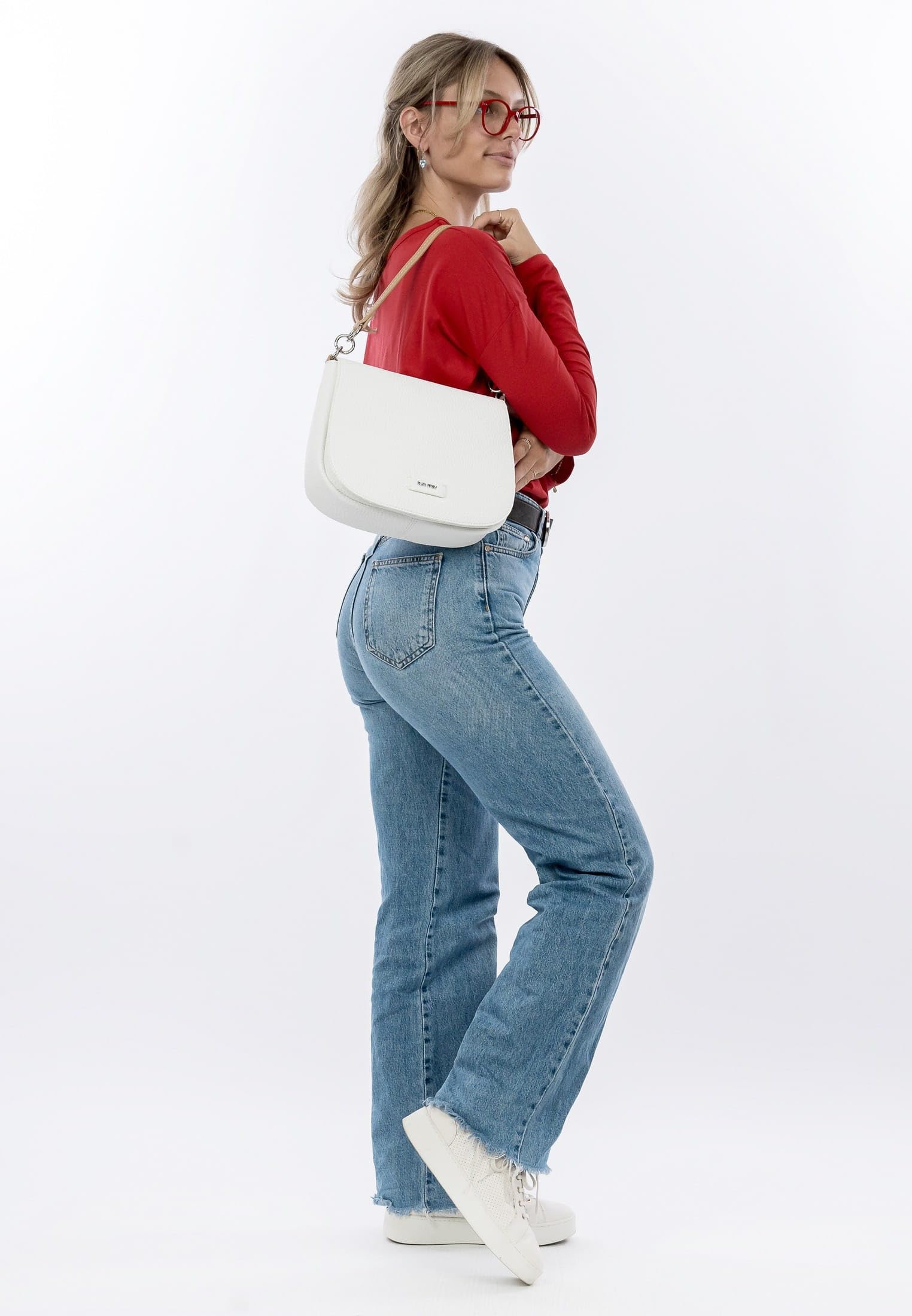 SURI FREY Batty Shoulder Bag Schultertasche White weiß Klappe