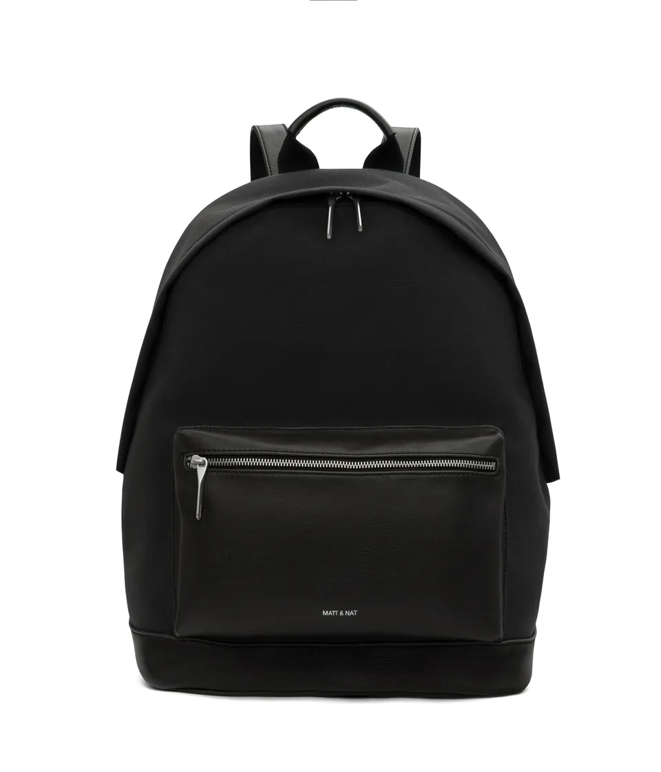 Matt & Nat Canvas Balilg Rucksack Schwarz 15 Zoll