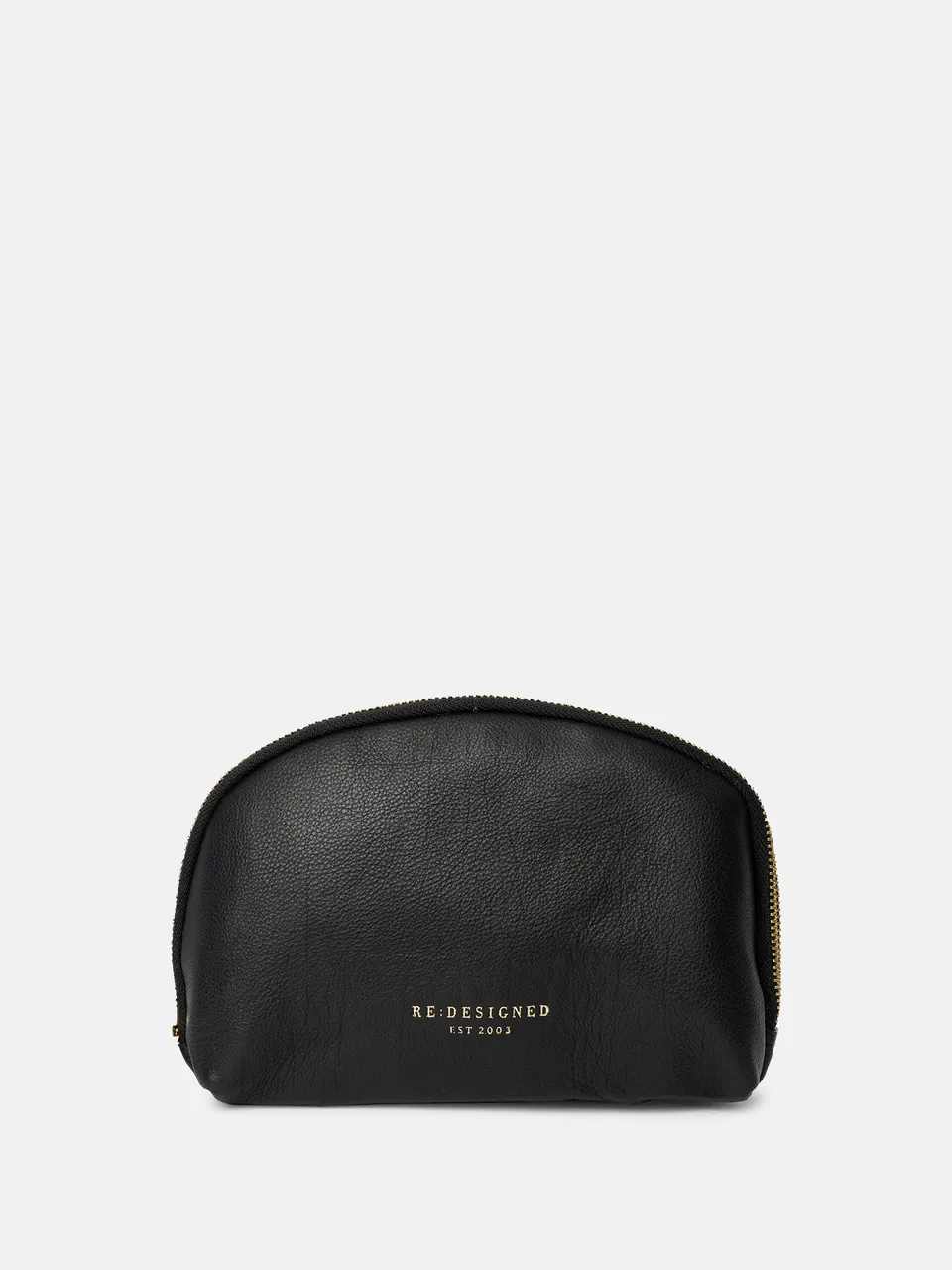 RE:DESIGNED Hoshi 6332 Kulturtasche Schwarz Leder