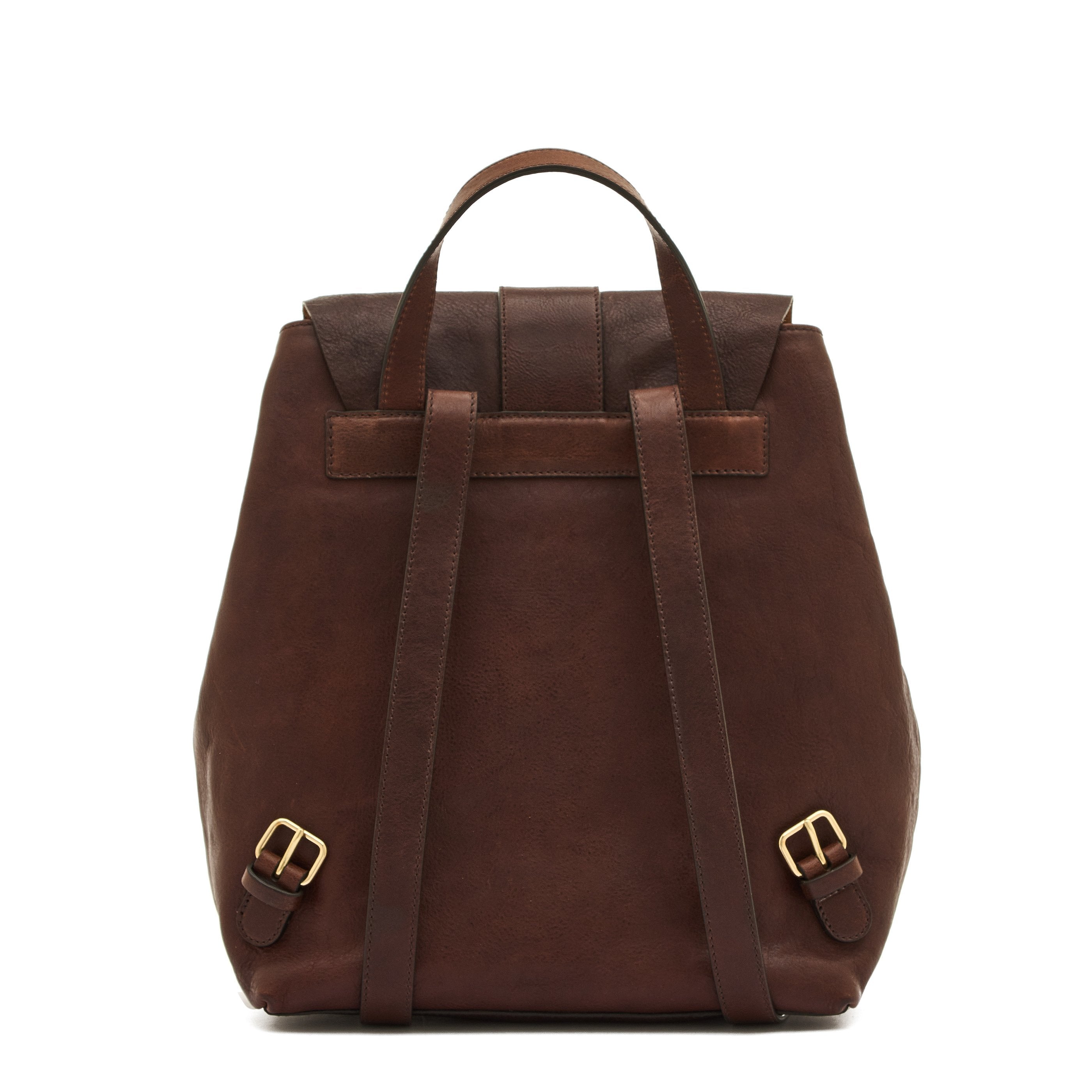 Il Bisonte 1990 Rucksack Leder kaffee Damen Vintage