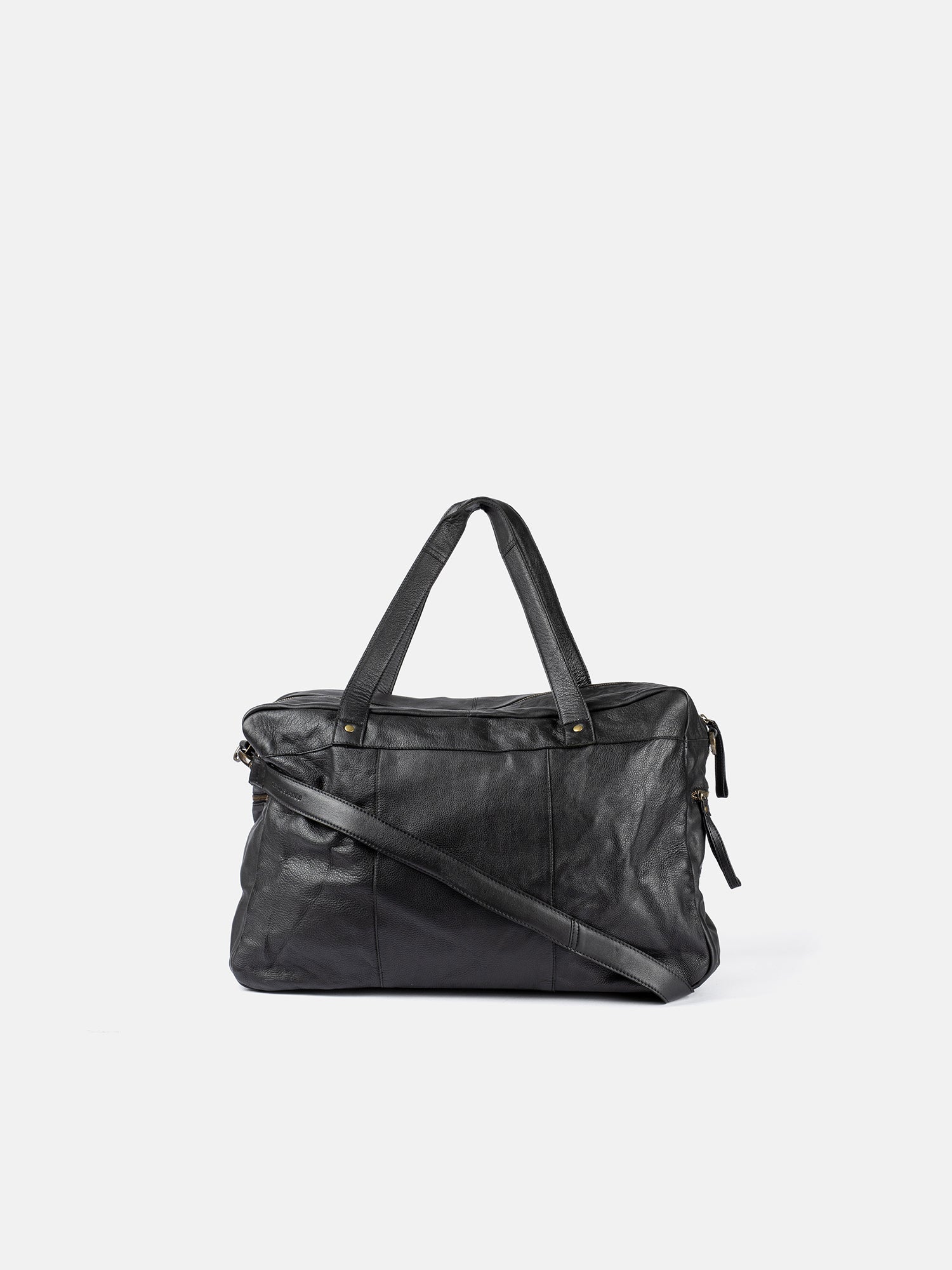 RE:DESIGNED Signe Urban 4959 Weekender Schwarz Vollleder