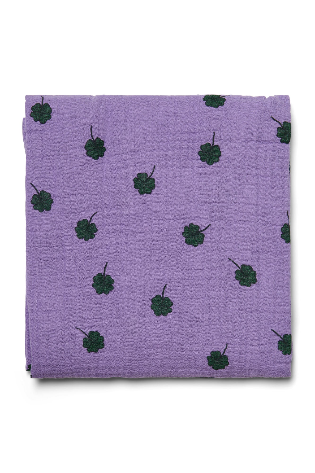 Studio Noos Swaddle Print Large Spucktuch Purple Clover