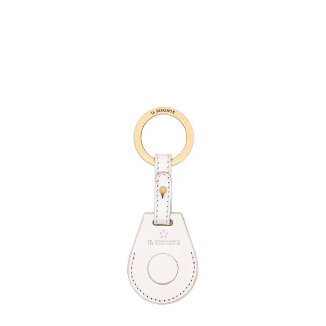 Il Bisonte Nina Schluesselanhaenger Silber Vollleder metallic