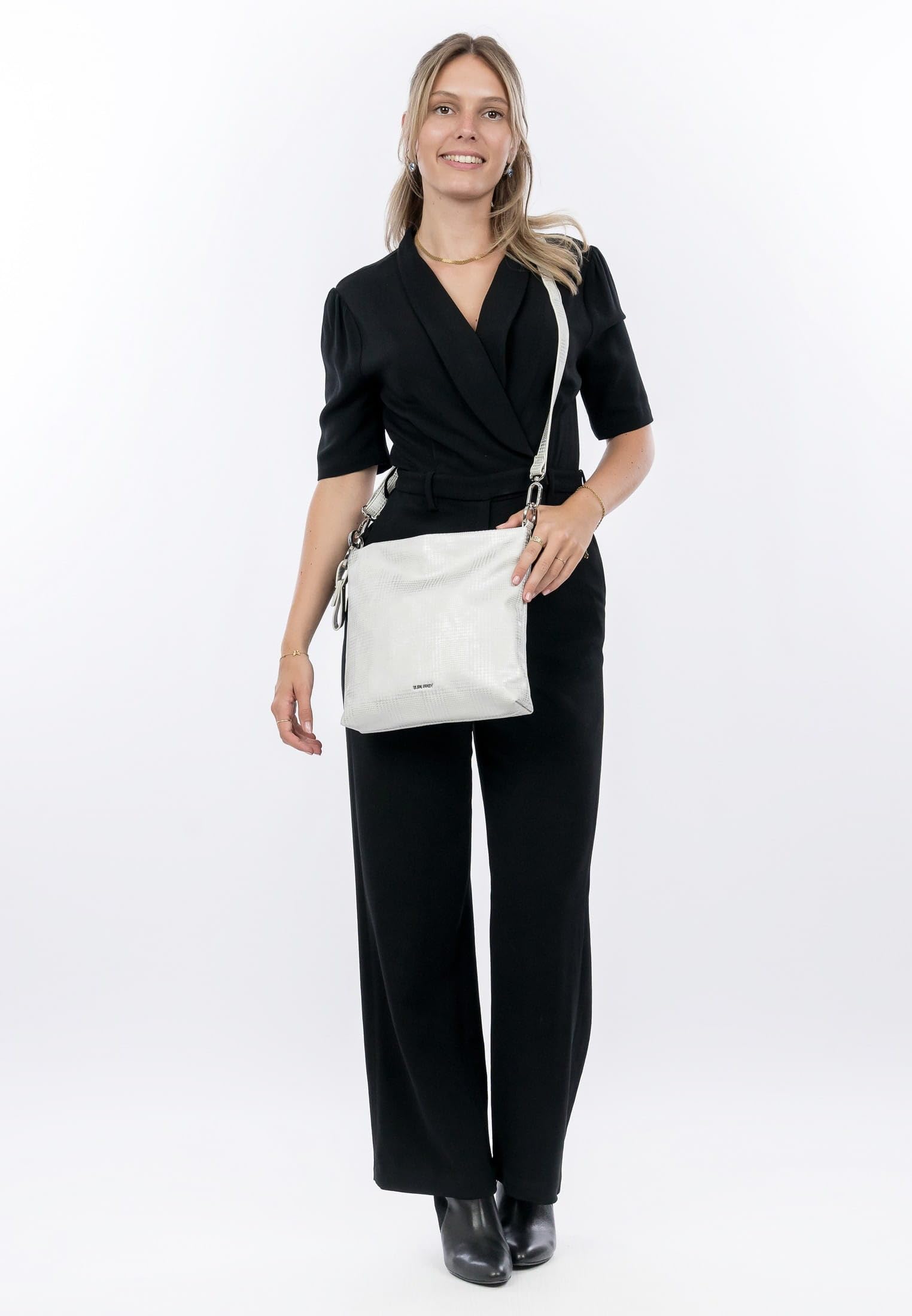 SURI FREY Nicy Crossbody Bag M Umhängetasche Silver