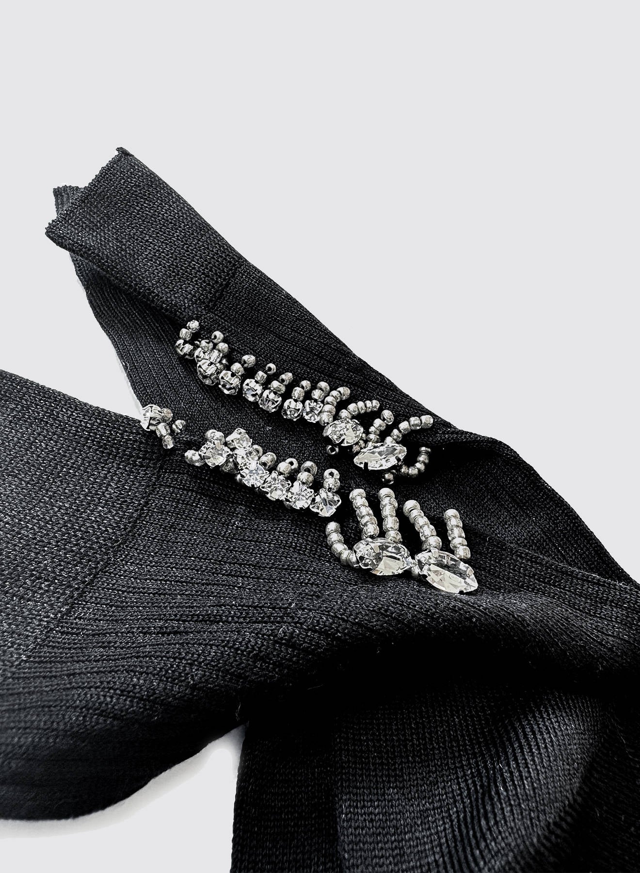 Maria la Rosa Marrakech Socken Dark Grey Seide Schmuck