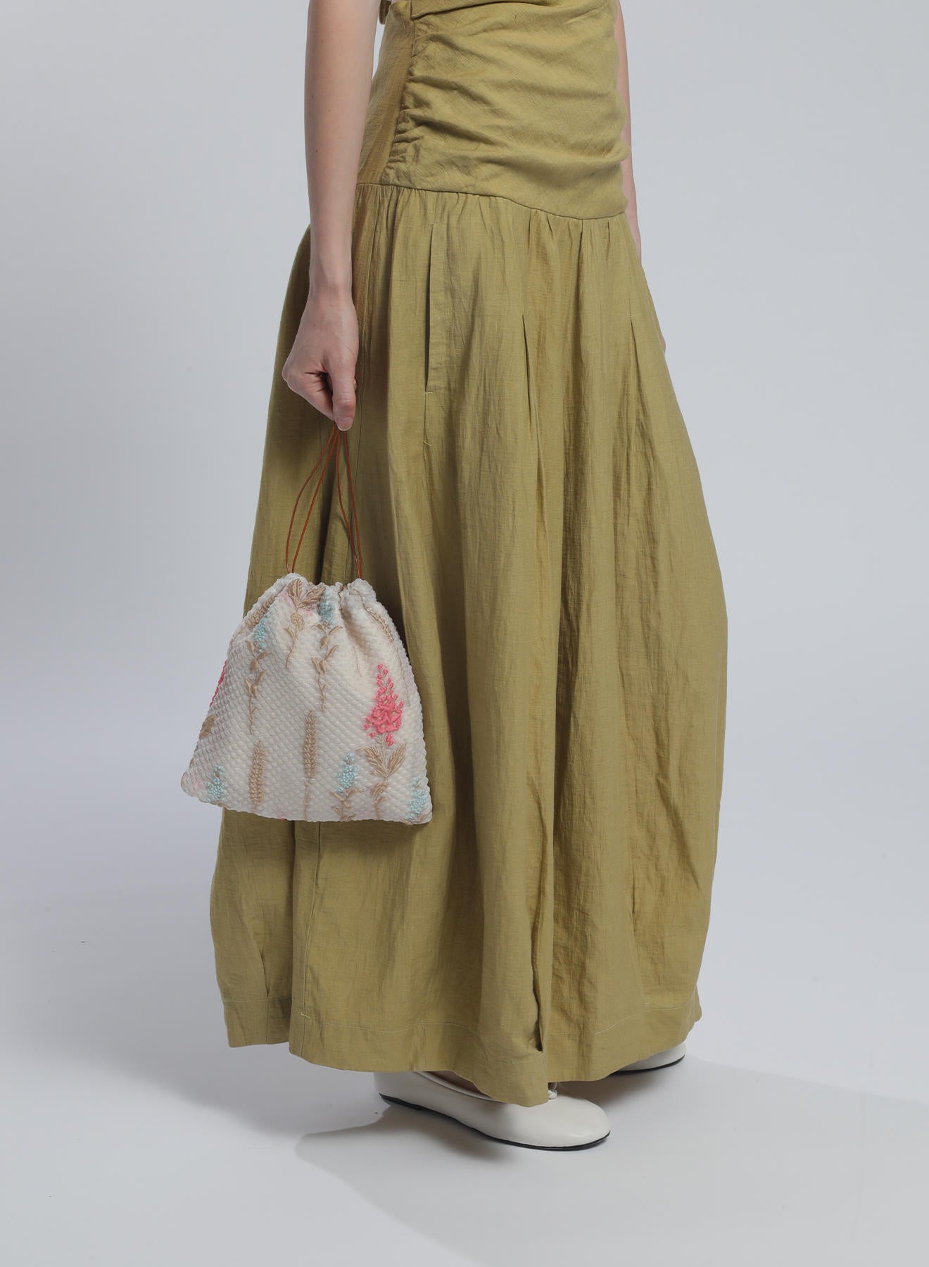 Maria la Rosa Lily Pouch Beutel Seide Pale Pink
