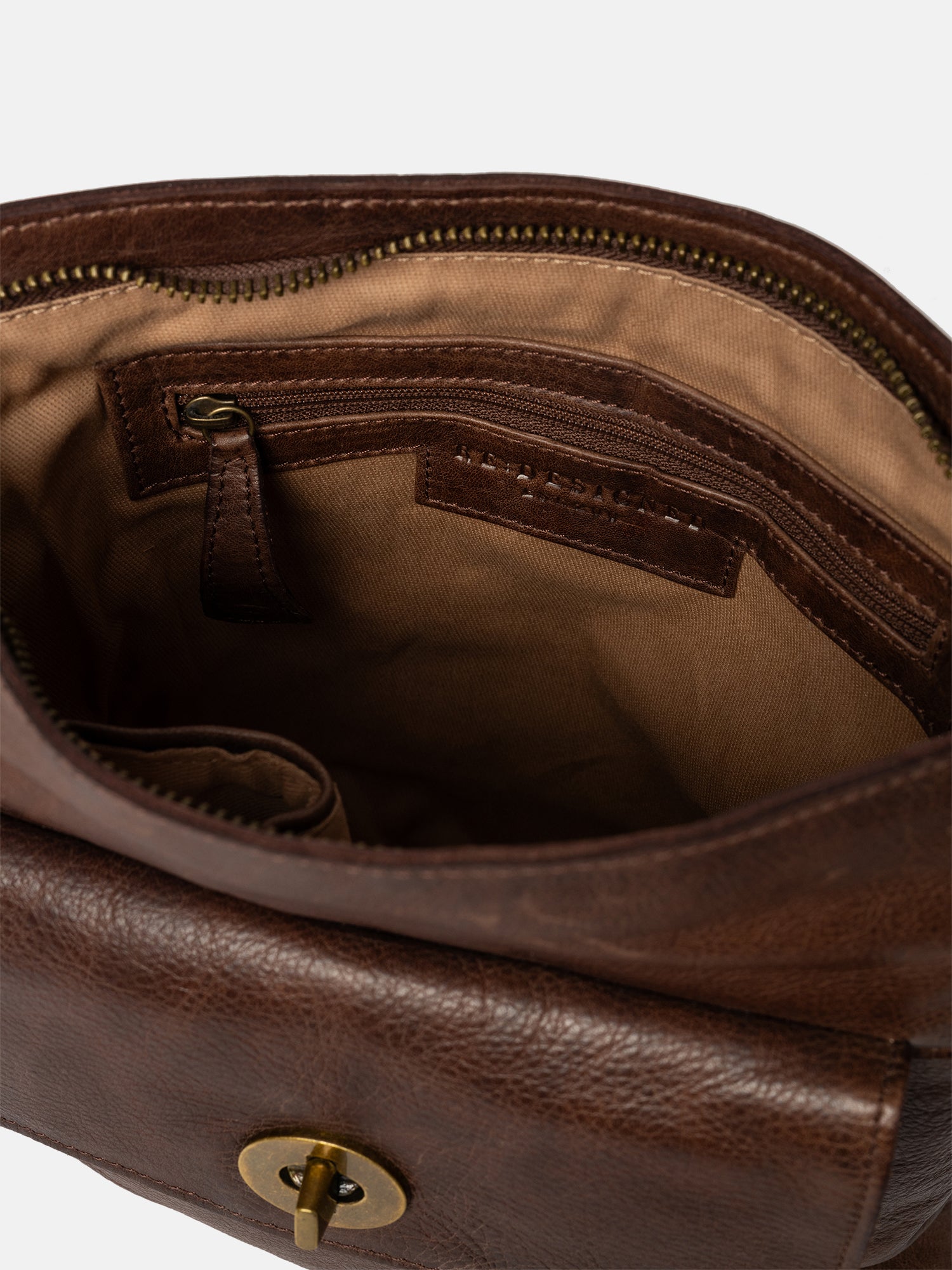 RE:DESIGNED Kay Urban Schultertasche Woodsmoke Leder