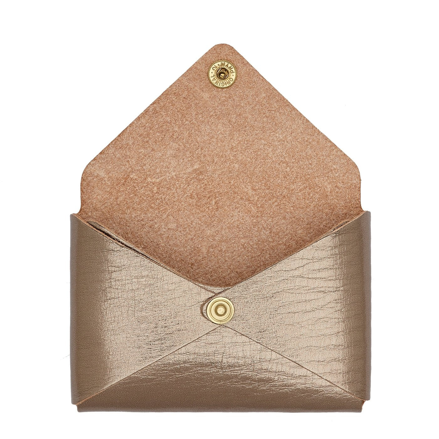 Il Bisonte Sovana Kartenetui Bronze Metallic Leder