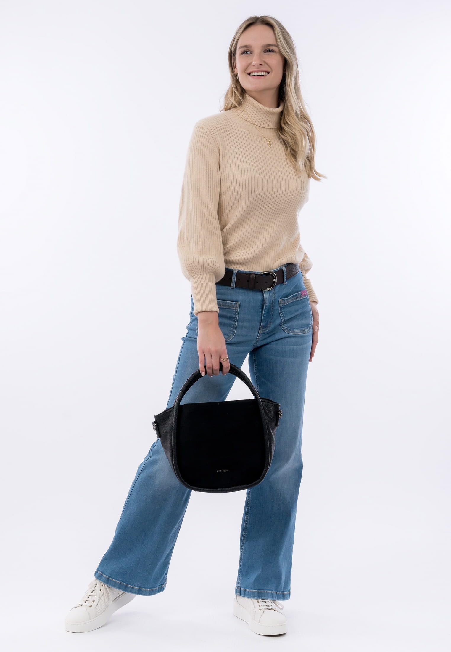 SURI FREY Molly Dolly Handtasche Schwarz Henkel