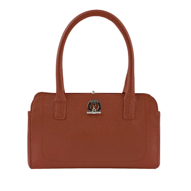 Lamarthe Paris Schultertasche Rostrot Rindsleder