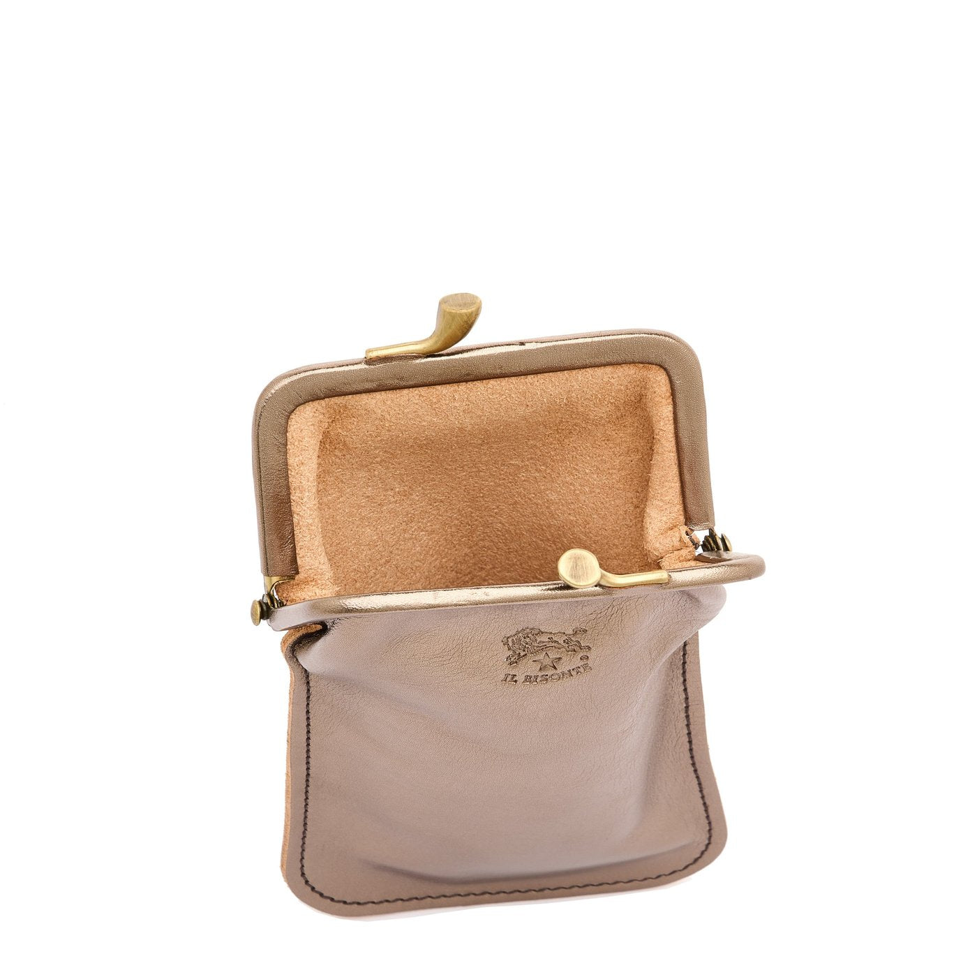 Il Bisonte Brillenetui Vollleder Bronze Metallic
