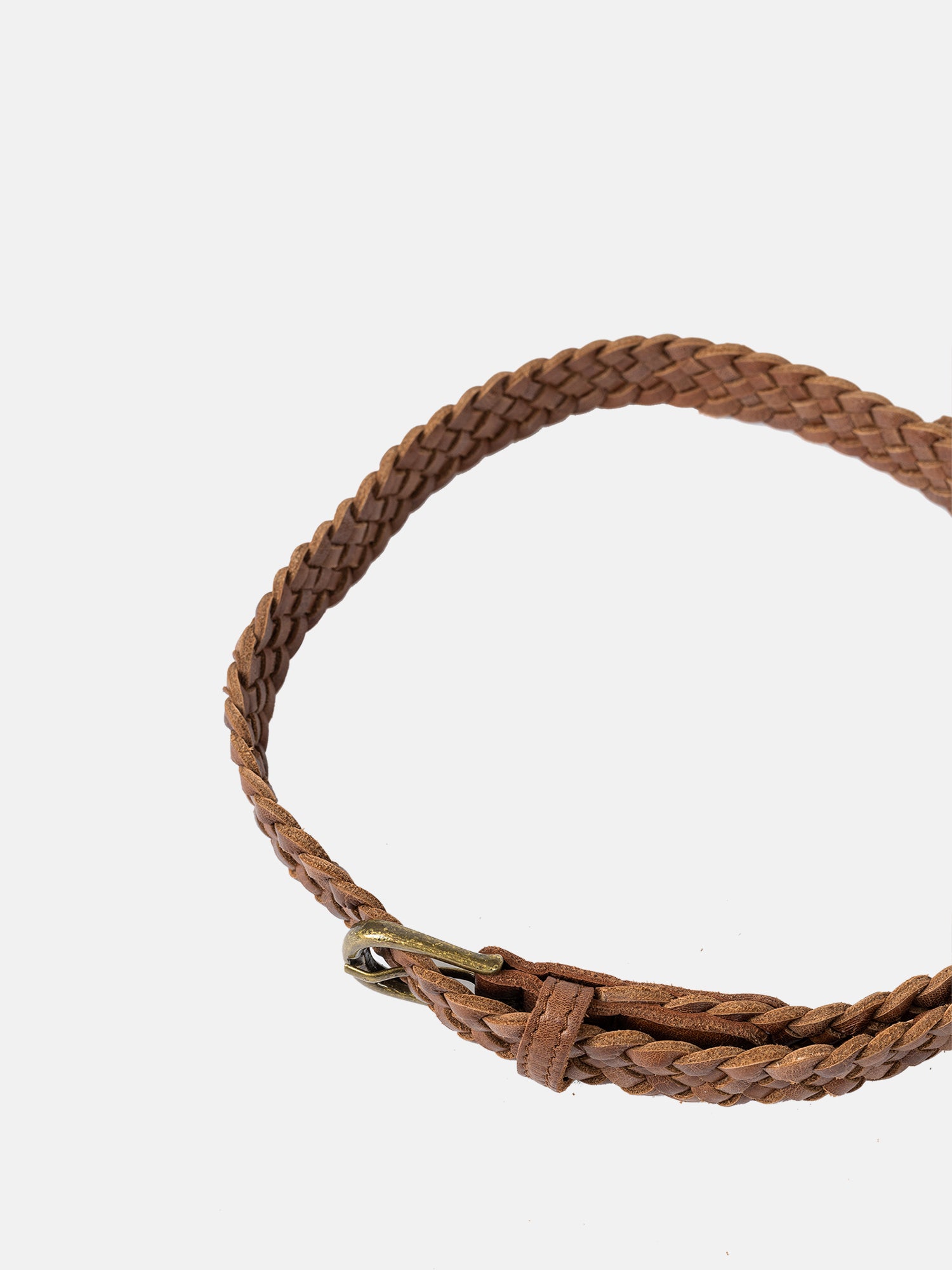 RE:DESIGNED Hazel 5292 Flechtgürtel Walnut Leder
