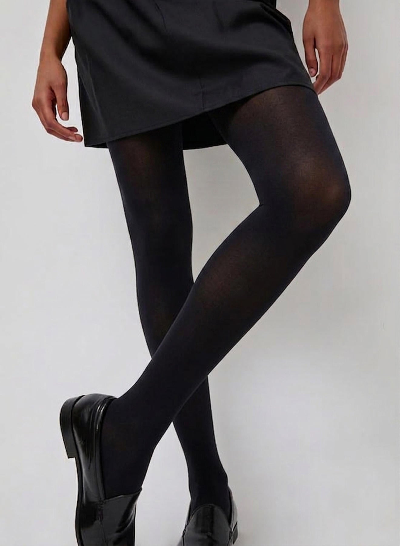 Maria la Rosa Cotton Liebe Strumpfhose Schwarz Baumwolle